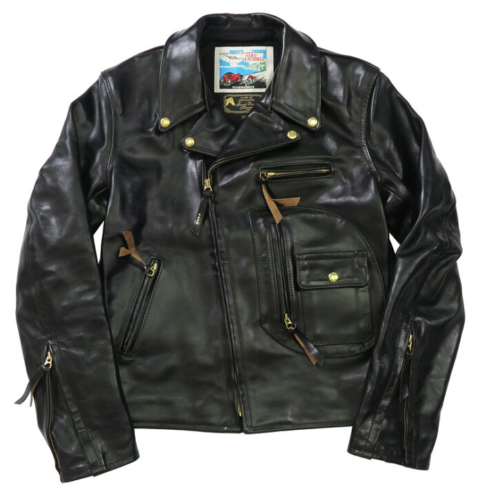 楽天市場】エアロレザー AERO LEATHER ダブルライダースジャケット 