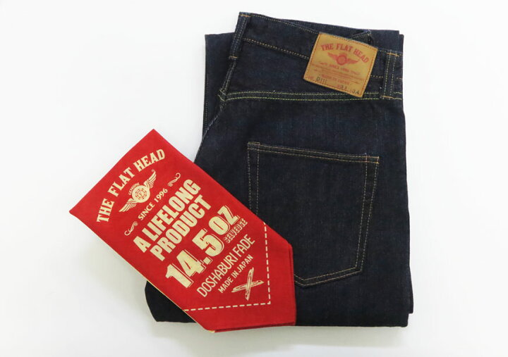 楽天市場】フラットヘッド THE FLAT HEAD 14.5oz 左綾ジンバブエ 
