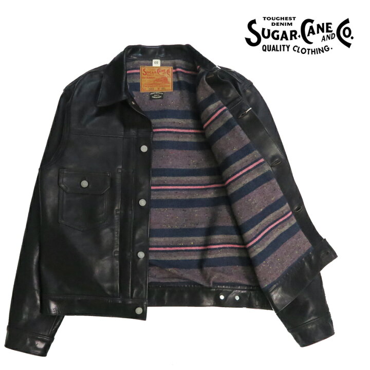 楽天市場】SUGAR CANE シュガーケーン ブラックホースハイド レザー 