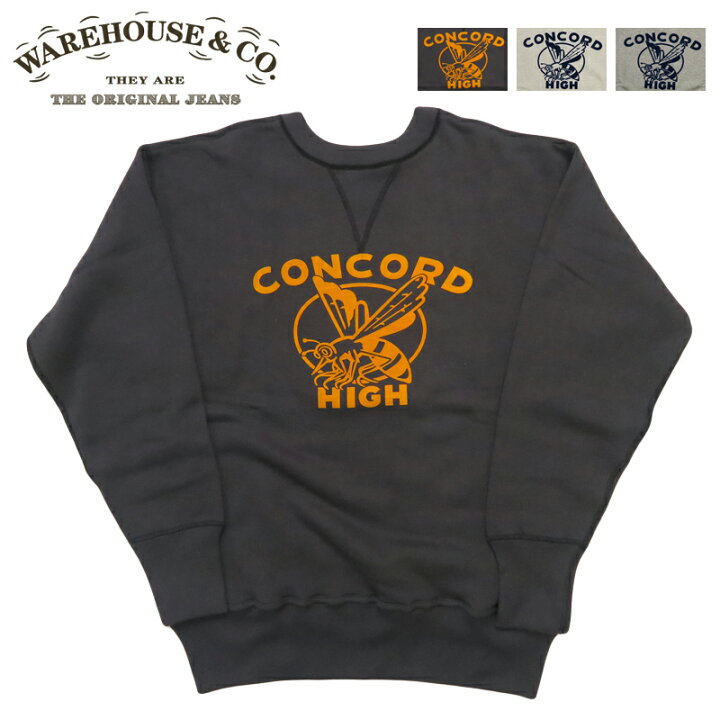 楽天市場】ウェアハウス WAREHOUSE 長袖 クルーネック プリント 