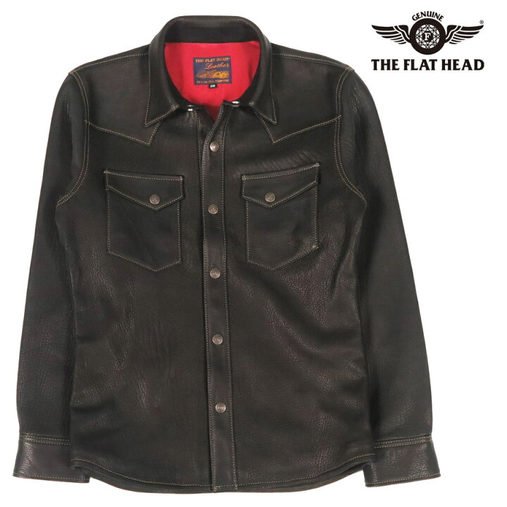 楽天市場】フラットヘッド THE FLAT HEAD ディアスキン シャツ 鹿革 