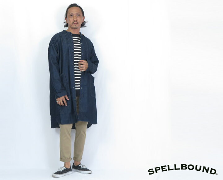 楽天市場】スペルバウンド SPELLBOUND 長袖 6ozデニム オーバー シャツ 