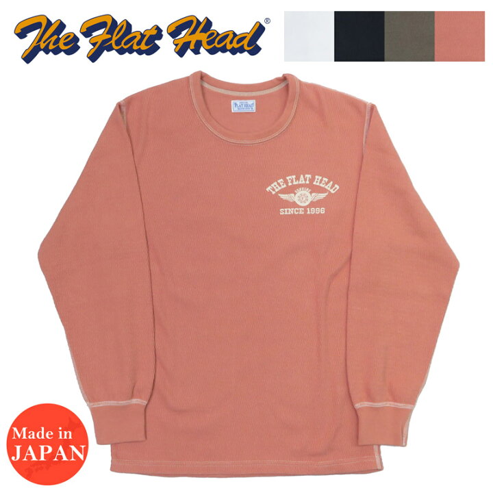 楽天市場】フラットヘッド THE FLAT HEAD 長袖 プリント Tシャツ ロゴ 