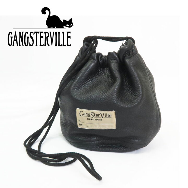 楽天市場】GANGSTERVILLE ギャングスタービル 牛革 レザー 巾着 バッグ 
