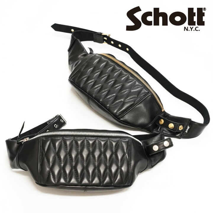 楽天市場】ショット Schott レザー ウエスト メッセンジャー ボディ 