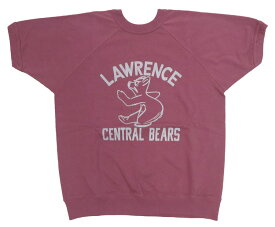 ウェアハウス WAREHOUSE 半袖 スウェット Tシャツ "CENTRAL BEARS" 2ND-HAND セカンドハンド セコハン 4104【2024年春夏新作】