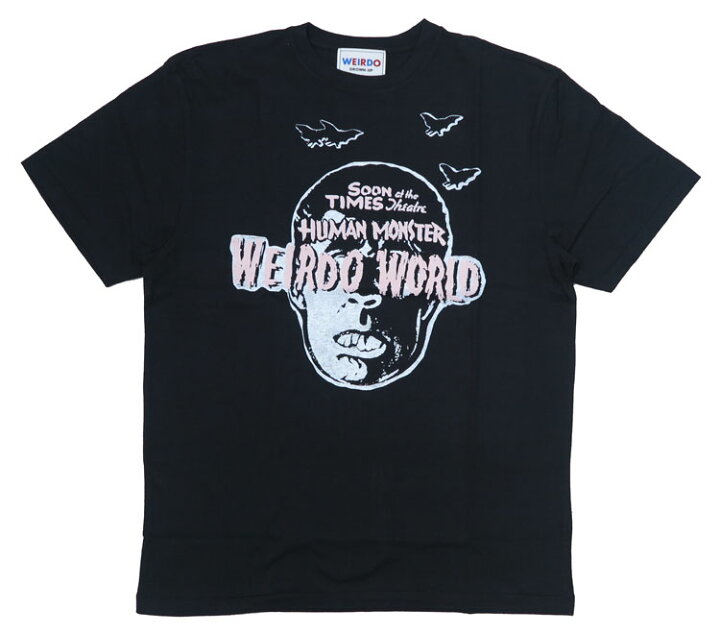 楽天市場】WEIRDO ウィアード 半袖 クルーネック Tシャツ「HORROR 
