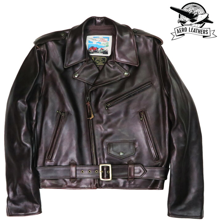楽天市場】エアロレザー AERO LEATHER ライダースジャケット Motor  