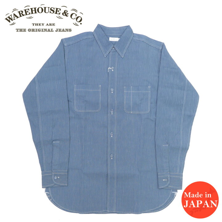 楽天市場】ウェアハウス WAREHOUSE 長袖 ワイド アウェイク ストライプ 