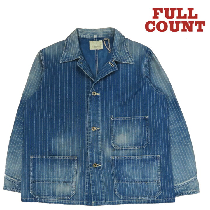 楽天市場】フルカウント FULLCOUNT インディゴ ウォバッシュストライプ 