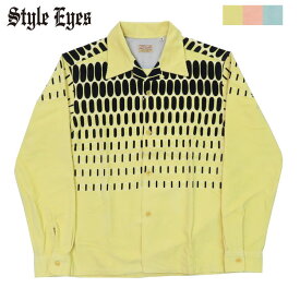 Style Eyes スタイルアイズ 長袖 コーデュロイ 開襟シャツ エルヴィス・ドット Mid 1950s Style Corduroy Sports Shirt “ELVIS DOT” SE29169