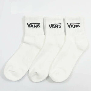 VANS �o���Y �N���V�b�N �n�[�t�N���[�\�b�N�X 3���Z�b�g �z���C�g ���@���Y VN000QBWWHT�y2026�N�t�ĐV��z