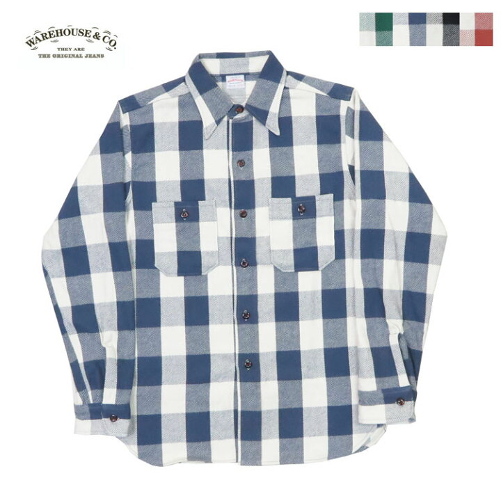 楽天市場】ウェアハウス WAREHOUSE フランネル シャツ 長袖 チェック A 