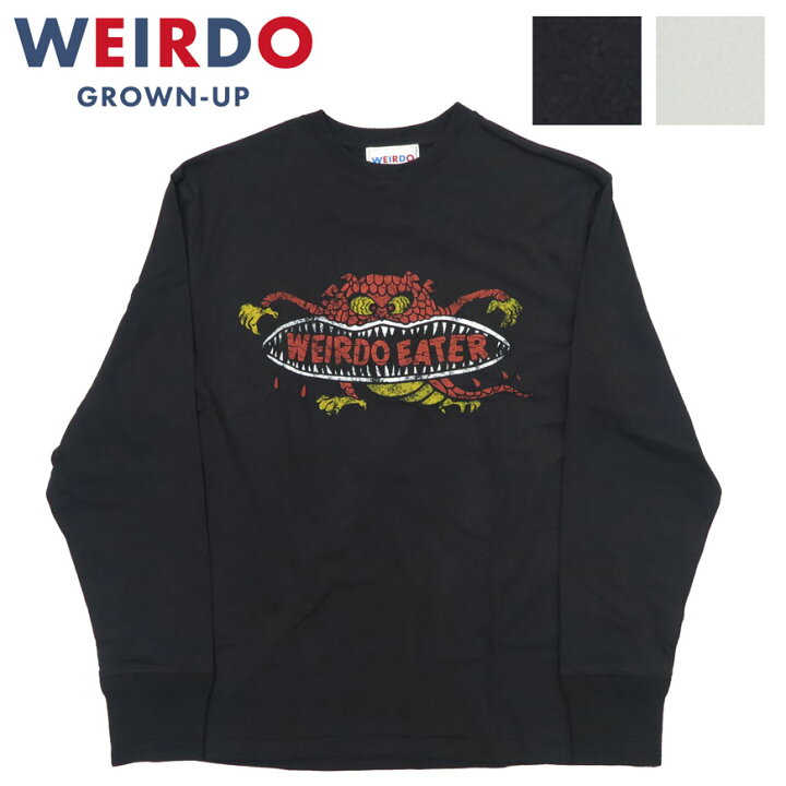 楽天市場】WEIRDO ウィアード 長袖 クルーネック Tシャツ プリント 