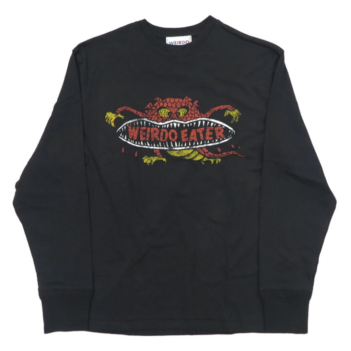 楽天市場】WEIRDO ウィアード 長袖 クルーネック Tシャツ プリント 