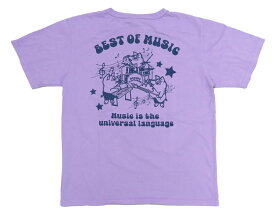 ダルチザン ステュディオ・ダ・ルチザン STUDIO D'ARTISAN 半袖 Tシャツ USボディ プリント「BEST OF MUSIC」8148B【2024年春夏新作】