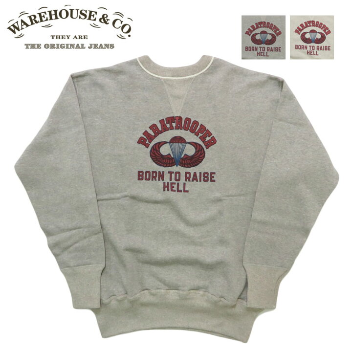 楽天市場】ウェアハウス WAREHOUSE 長袖 クルーネック プリント 