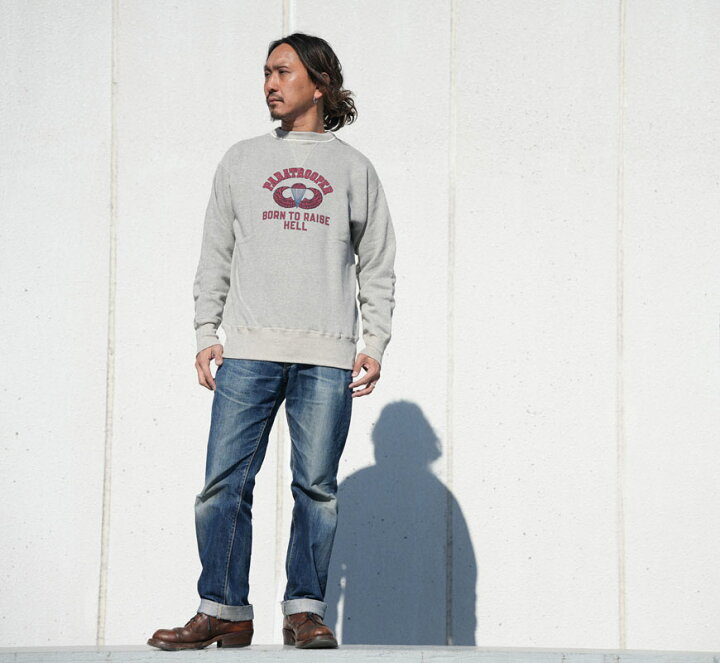 楽天市場】ウェアハウス WAREHOUSE 長袖 クルーネック プリント 
