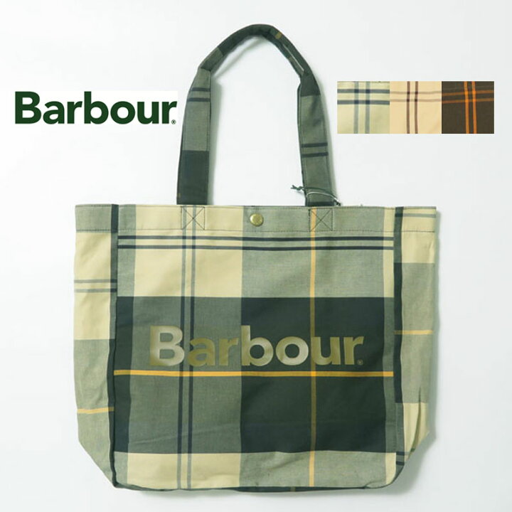楽天市場】Barbour バブアー Telfield タータンチェック ロゴ トート 