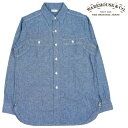 ウェアハウス WAREHOUSE ベンチレーション トリプルステッチ シャンブレー シャツ 長袖 Lot.3064 【2026年春夏新作】