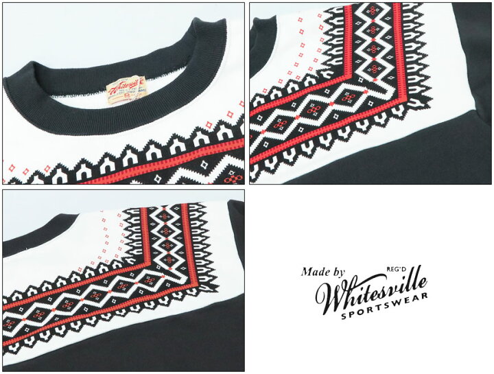 楽天市場】WHITES VILLE ホワイツビル スノーパターン スウェット 