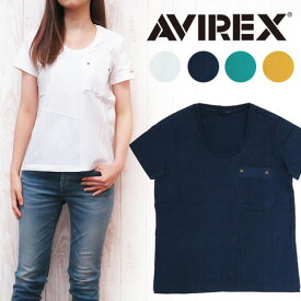 AVIREX アヴィレックス アビレックス レディース ポケット Tシャツ 半袖 ティアード 6273093