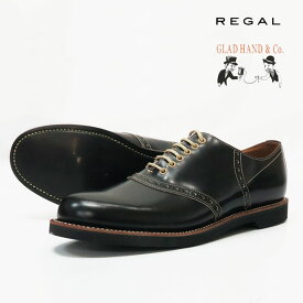 REGAL GLAD HAND リーガル グラッドハンド メンズ レザー サドルシューズ ブラック 紳士靴