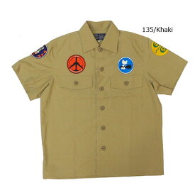 バズリクソンズ BUZZ RICKSON'S ベトナムシャツ 半袖 ワークシャツ "PEACE" BR38144
