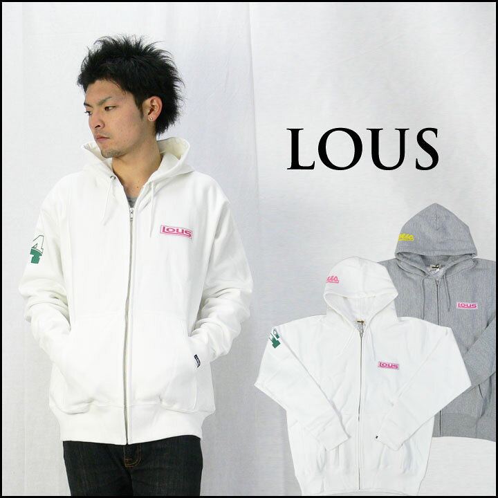 楽天市場】LOUS ロウズ フルジップスウェット（トレーナー）パーカー 