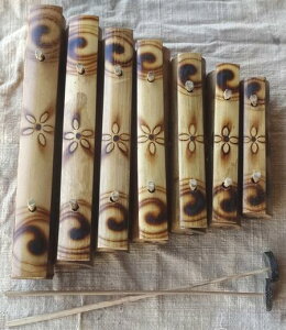 竹ガムラン7鍵〜ナチュラル〜(竹琴/バラフォン)