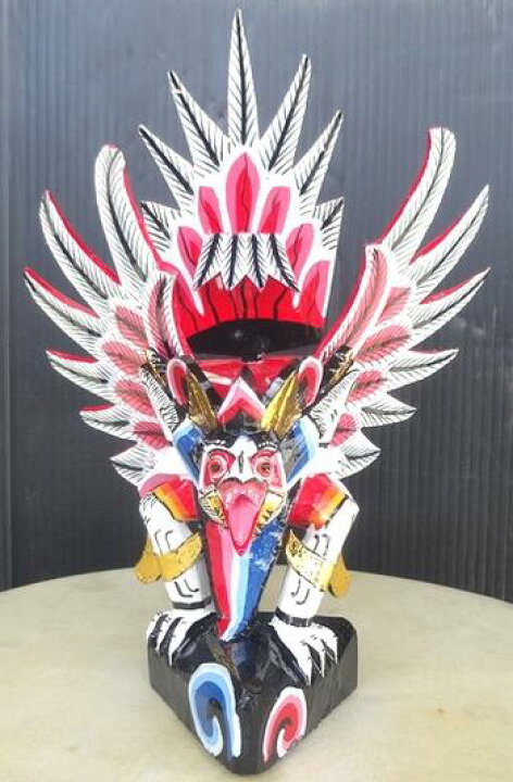 楽天市場】木彫りガルーダミニサイズ☆ホワイト : 地球雑貨 アース 