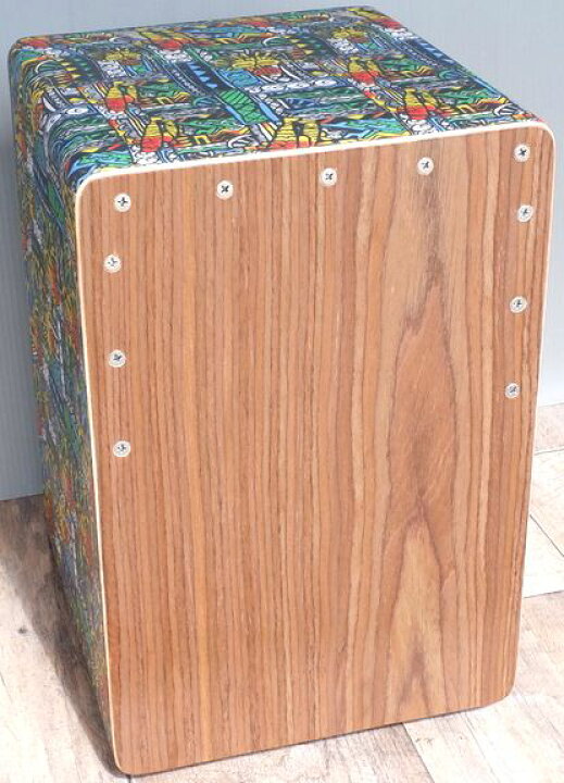 キッズカホン〜モデルA〜 〈子供用カホン ミニカホン Cajon〉 カホン heizi タンバリン 子供用 楽器 20cm キラキラ 反射 保育園 幼稚園 出し物 演劇 子供