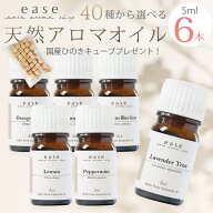 ＼今すぐ使える！国産ひのきキューブ付き★6/18 10:59まで／アロマオイル AEAJ認定 40種から選べる6本 各…