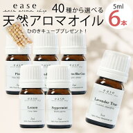 ＼すぐ使える！国産ひのきキューブ付き★9/11 01:59まで／アロマオイル AEAJ認定 40種から選べる6本 各5m…