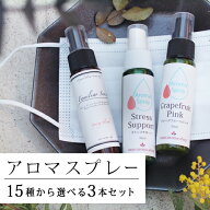 15種から選べるアロマスプレー (30ml×3本セット)☆メール便可(マスクスプレー マスク アロマ 花粉 花粉…