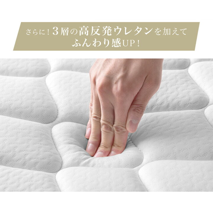 楽天市場】RENEW 寝心地＆耐久性UP！極厚20cm 高密度 ボンネルコイル  