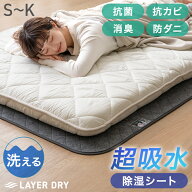 【新発売特価!更に本日クーポン5%引】 4倍吸水 除湿シート 洗える 消臭 防ダニ 防カビ 吸湿センサー付き …