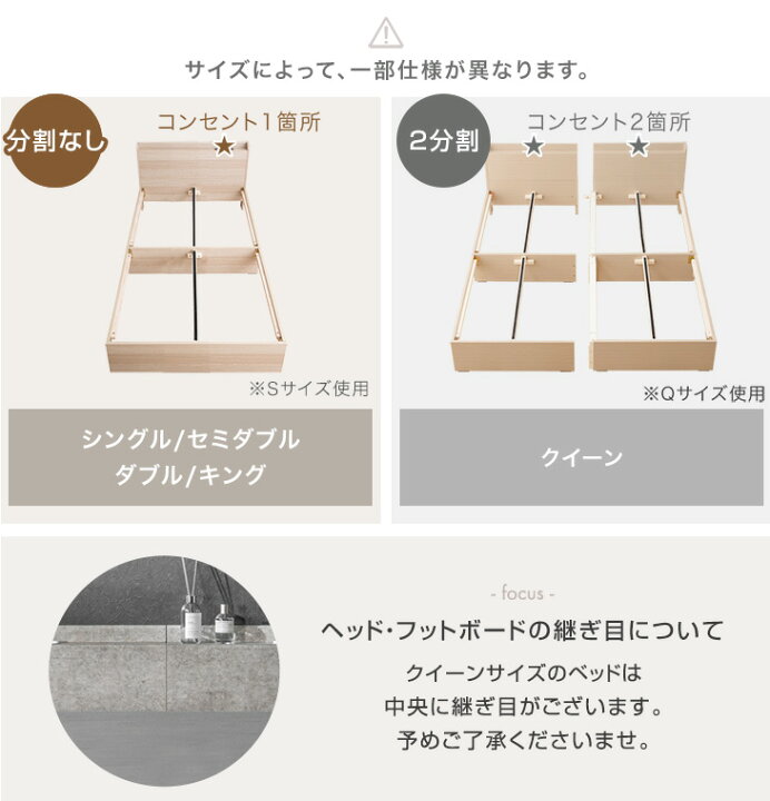 楽天市場】楽天1位 収納ベッド フレーム単品 / マットレス付き ベッド 