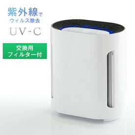 【正午~5%OFFクーポン】 交換用フィルター付 空気清浄機 UV-C紫外線 コンパクト 除菌 紫外線 hepa フィルター 光触媒 消臭 強力 脱臭 花粉 対策 PM2.5 タバコ チャイルドロック 小型 軽量 軽い 家庭用 ウイルス対策 Elec-Diamond