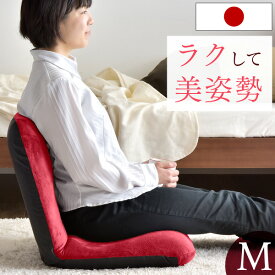 【20時~5%OFFクーポン】 キレイな姿勢を楽にキープ 日本製 美姿勢 座椅子 Mサイズ リクライニング 座イス 椅子 コンパクト チェア リクライニングチェアー リクライニングチェア 折りたたみ フロアチェアー 座いす コンパクト 姿勢 きれい サポート