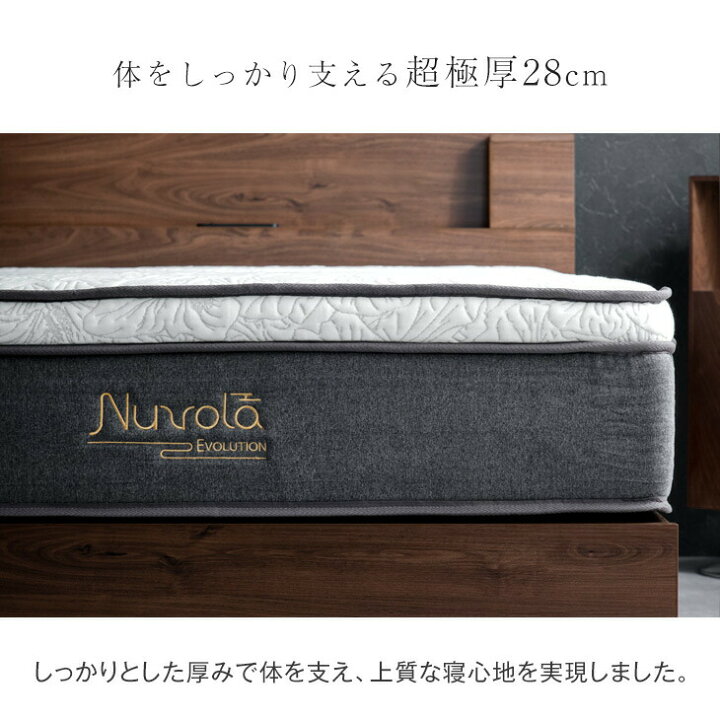 楽天市場】マットレス付 曲線が美しいエレガントベッド ダブルベッド 