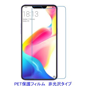 【2枚】 OPPO R15 Pro 6.28インチ 【PET素材】 液晶保護フィルム 非光沢 指紋防止