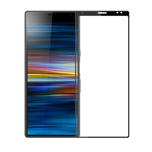 Xperia 10 Plus XA3 Ultra 6.5�C���` �g���F 9H 0.26mm �����K���X �t���ی�t�B���� 2.5D