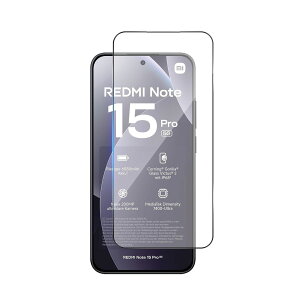 REDMI Note 15 Pro 5G 6.83�C���` 2026�N 9H 0.26mm �����K���X �t���ی�t�B���� 2.5D