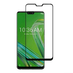 ZenFone Max Pro M2 ZB631KL 9H 0.26mm �g���F �����K���X �t���ی�t�B���� 2.5D