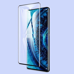 OPPO Find X2 Pro 6.7�C���` �g���F �S�ʕی� 3D�ȖʃJ�o�[ �����K���X �t���ی�t�B���� 2.5D