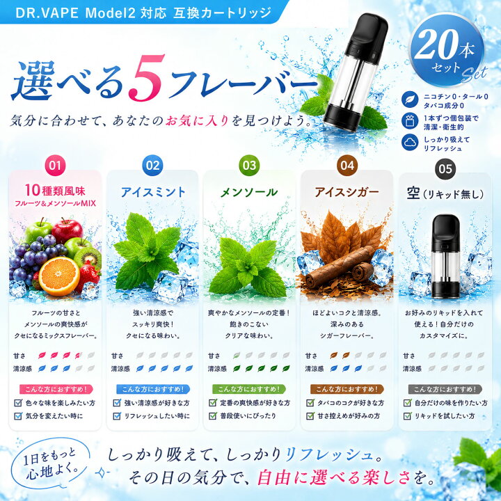 楽天市場】電子タバコ DR.VAPE ドクター ベイプ model 2 互換 