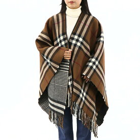 ＼ポイント3倍 24日20時～／【新品】 バーバリー BURBERRY アウター コート 8034086 A8773 レディース ブラウン BIRCHBROWN ケープ チェック柄