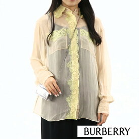 【新品】 バーバリー BURBERRY トップス シャツ・ブラウス 8024255 A7658 レディース ベージュ系 シアー素材 シルク