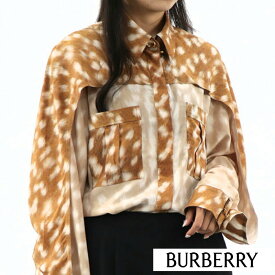 ＼ポイント3倍 24日20時～／【新品】 バーバリー BURBERRY トップス シャツ・ブラウス 8024104 A7651 レディース ベージュ系 シルク ラグラン スリット